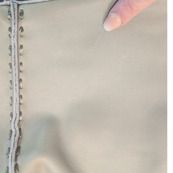 NEW The Sak Los Feliz Leather Tote Oversized Meadow Green Boho Hobo **READ** - Picture 3 of 14